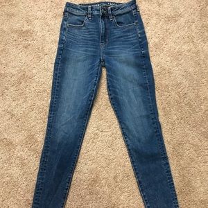 American Eagle super hi rise jeggings